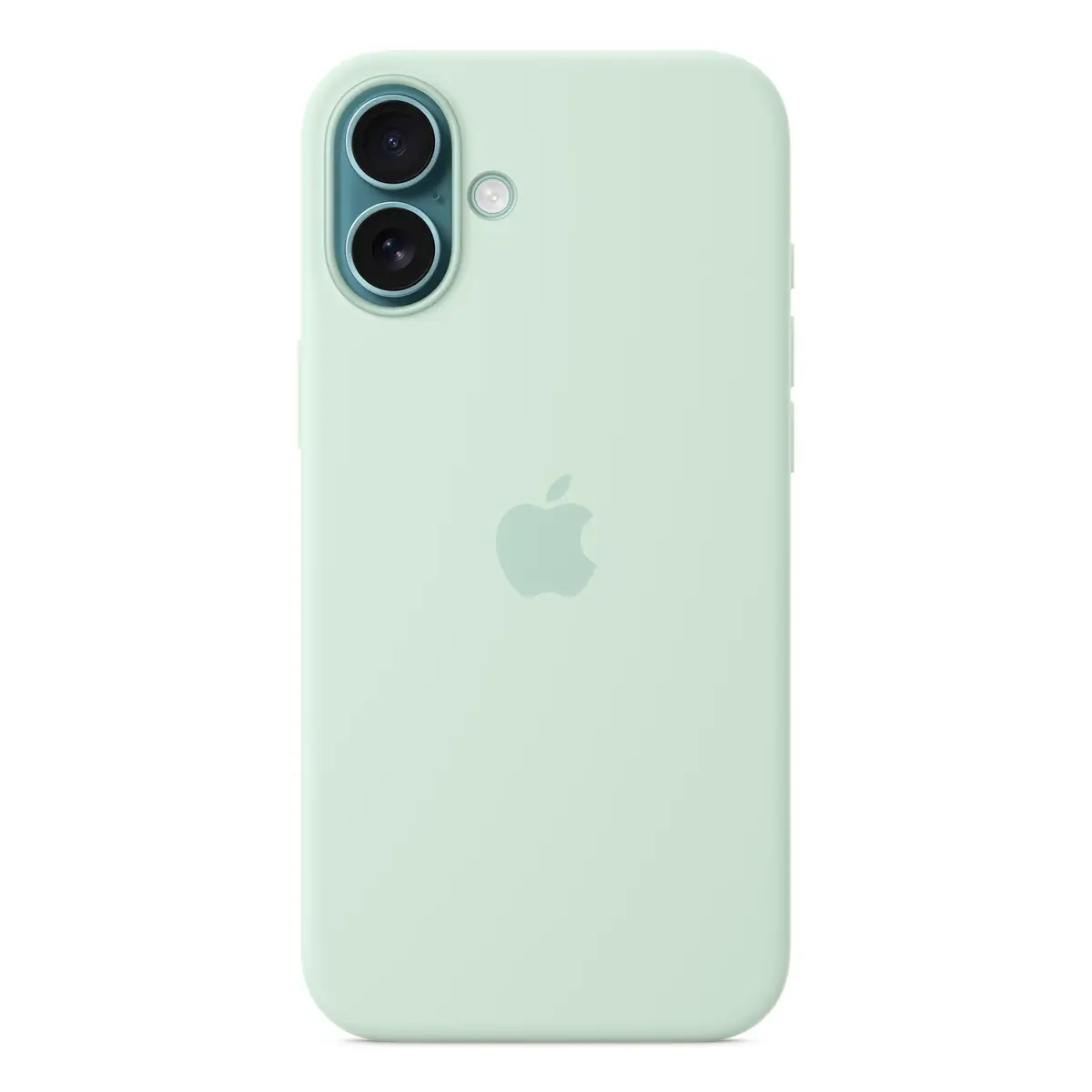 Silikon Case mit MagSafe für iPhone 16 Plus Aquamarin