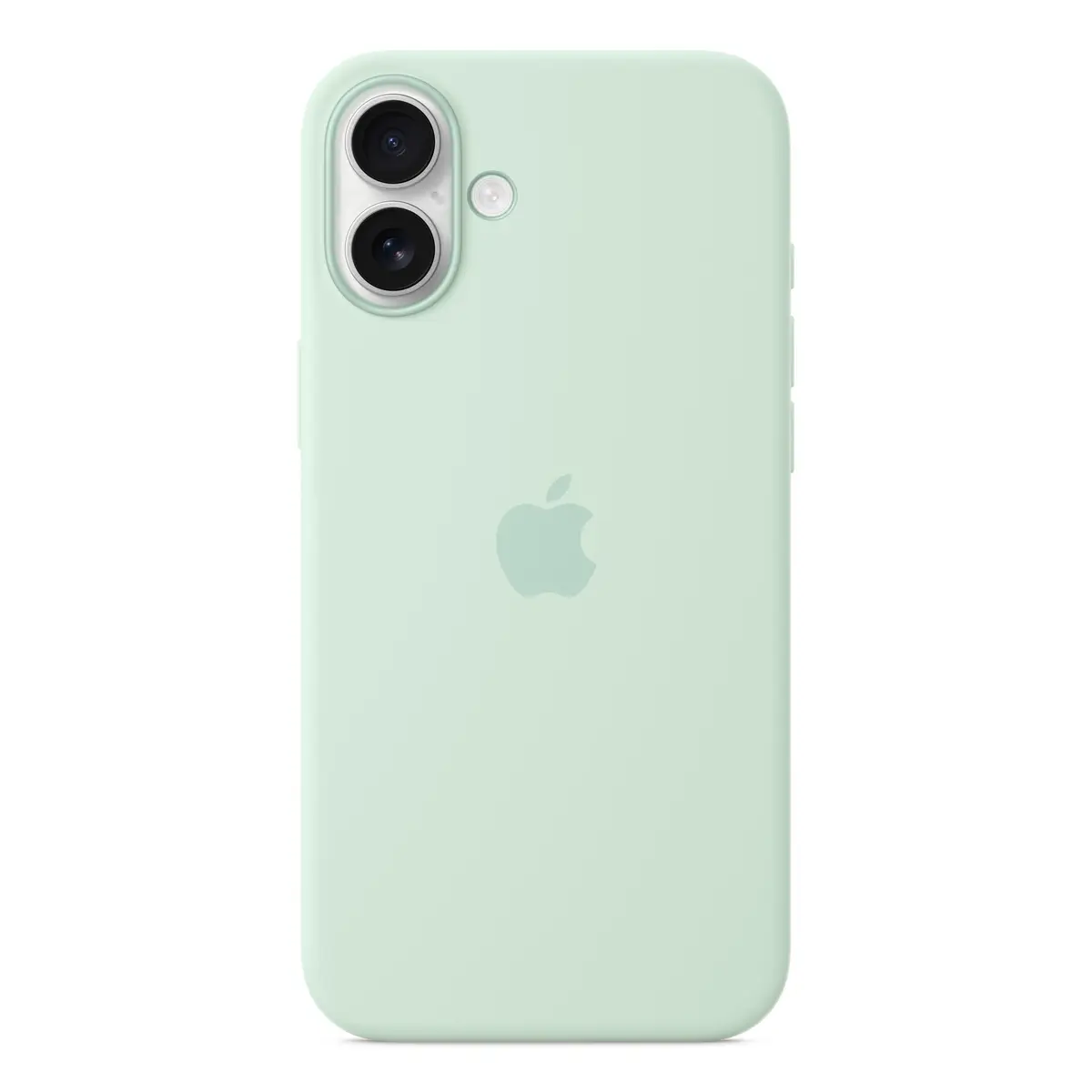 Silikon Case mit MagSafe für iPhone 16 Plus Aquamarin