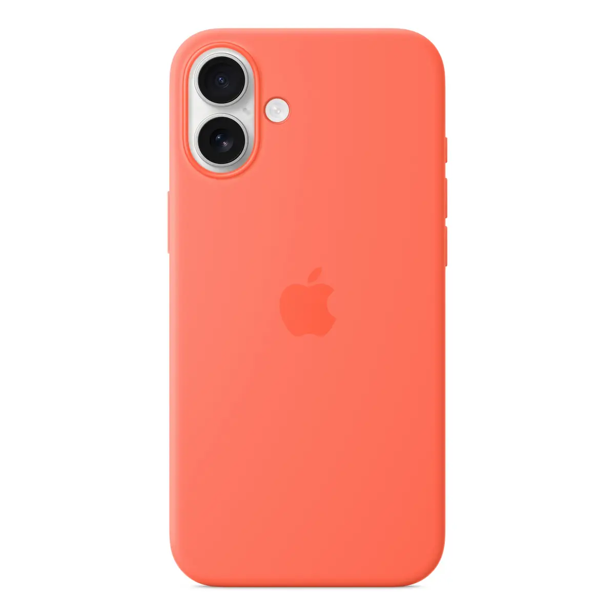 Silikon Case mit MagSafe für iPhone 16 Plus Mandarine