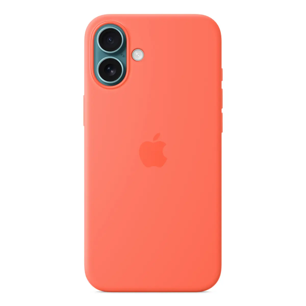 Silikon Case mit MagSafe für iPhone 16 Plus Mandarine