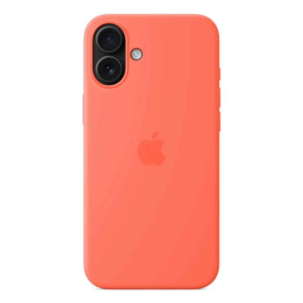 Silikon Case mit MagSafe für iPhone 16 Plus Mandarine