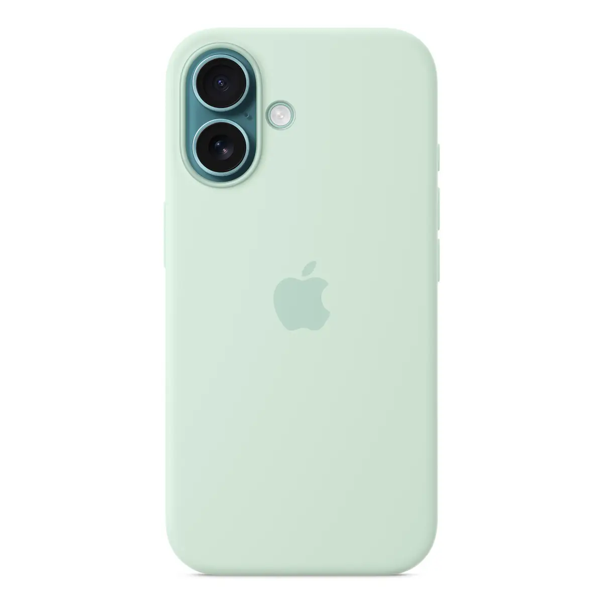 Silikon Case mit MagSafe für iPhone 16 Aquamarin