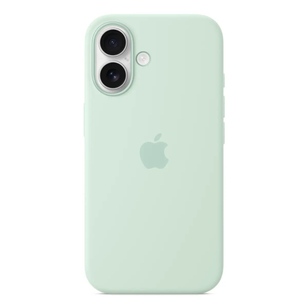 Silikon Case mit MagSafe für iPhone 16 Aquamarin