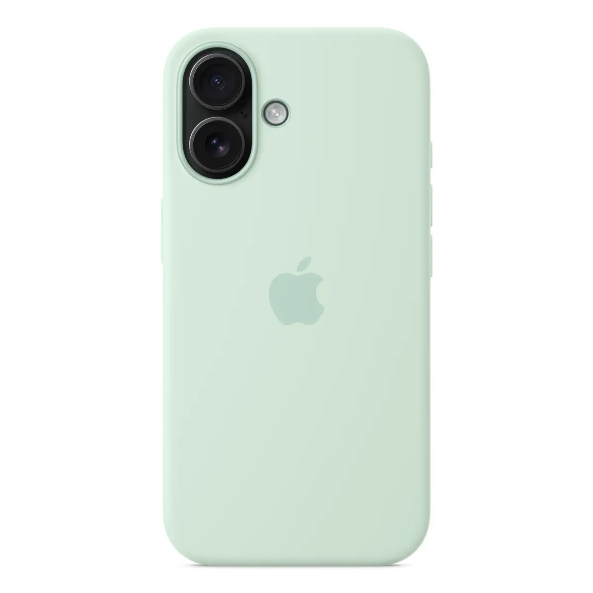 Silikon Case mit MagSafe für iPhone 16 Aquamarin