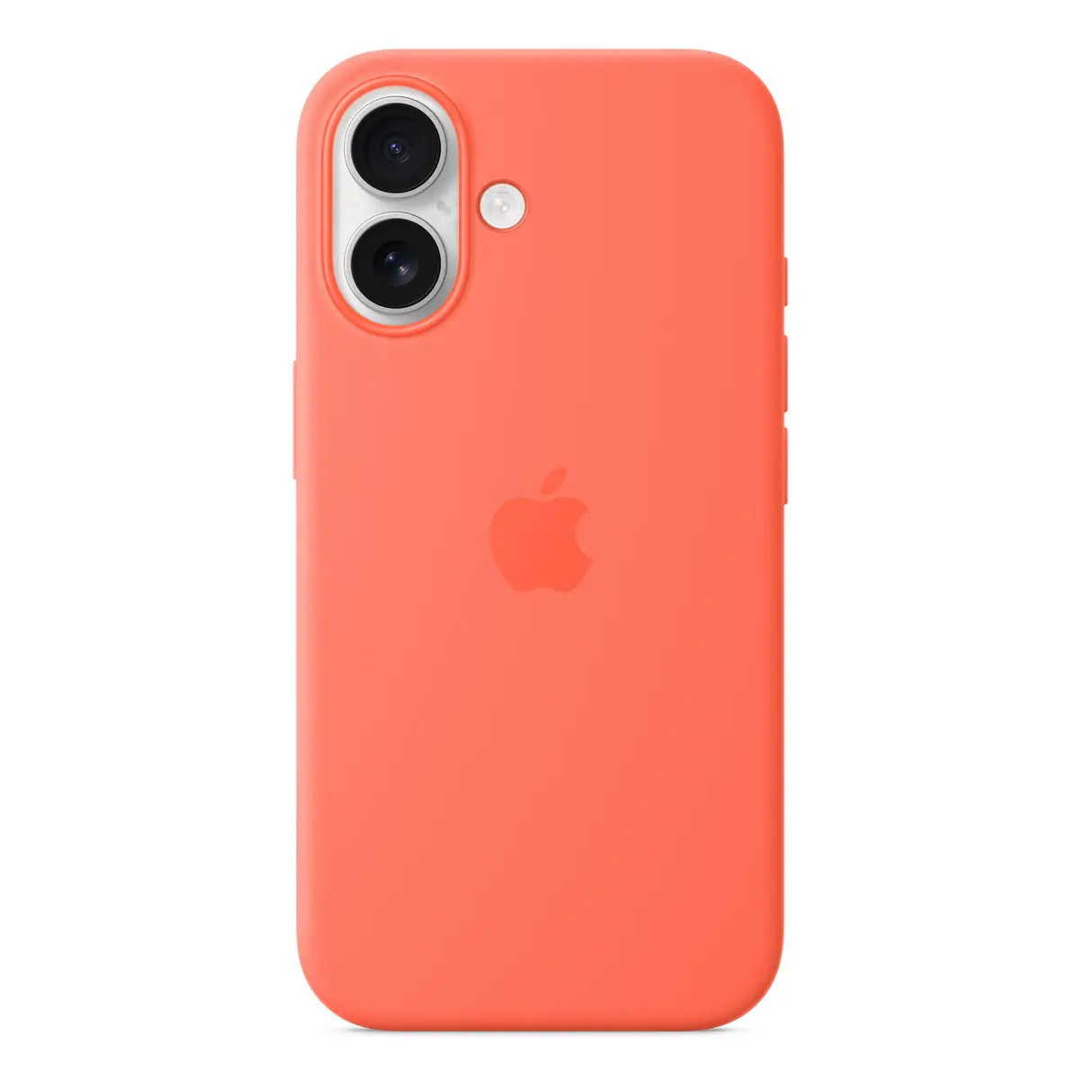 Silikon Case mit MagSafe für iPhone 16 Mandarine
