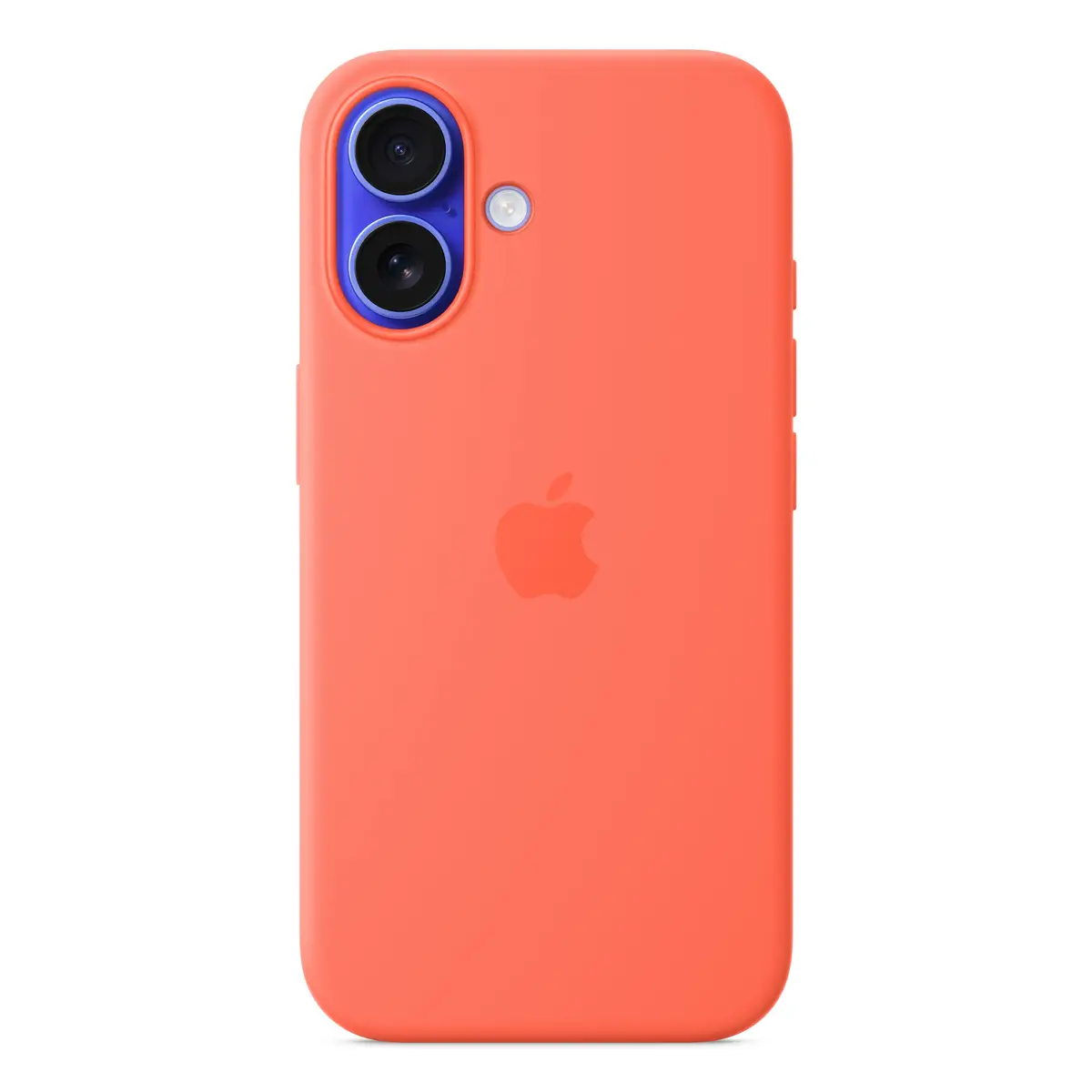 Silikon Case mit MagSafe für iPhone 16 Mandarine