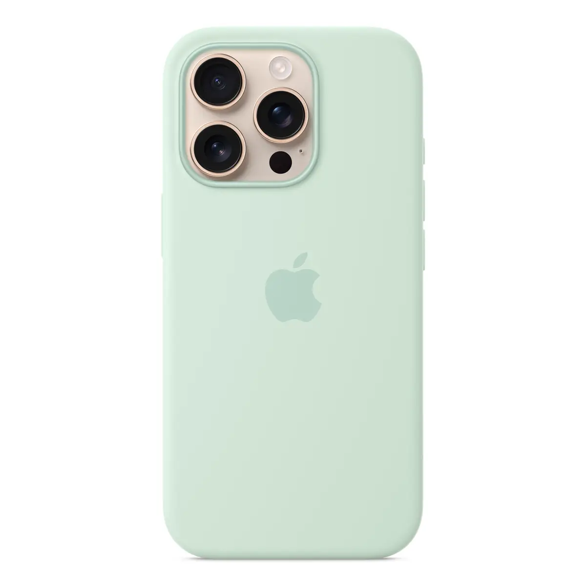 Silikon Case mit MagSafe für iPhone 16 Pro Aquamarin