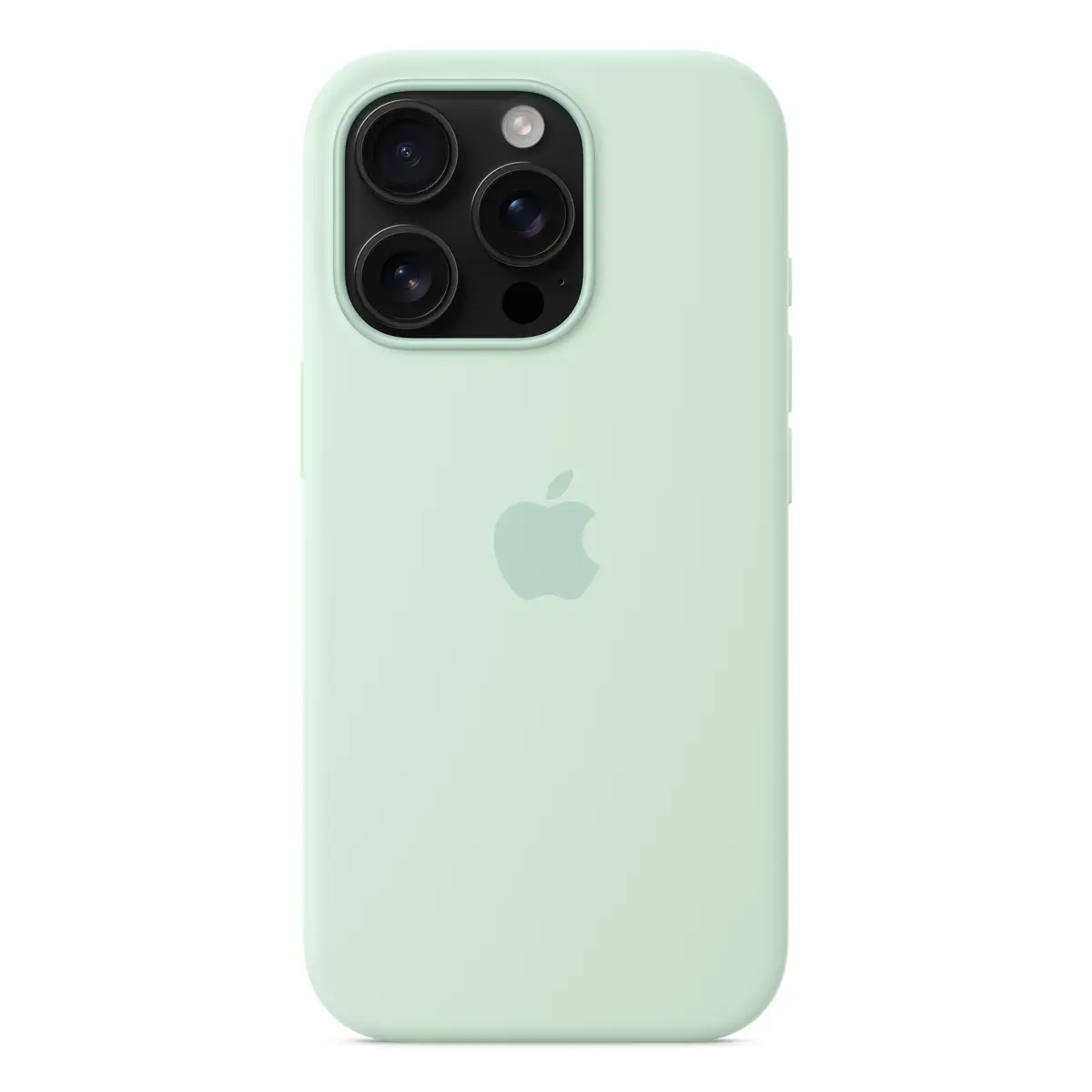 Silikon Case mit MagSafe für iPhone 16 Pro Aquamarin