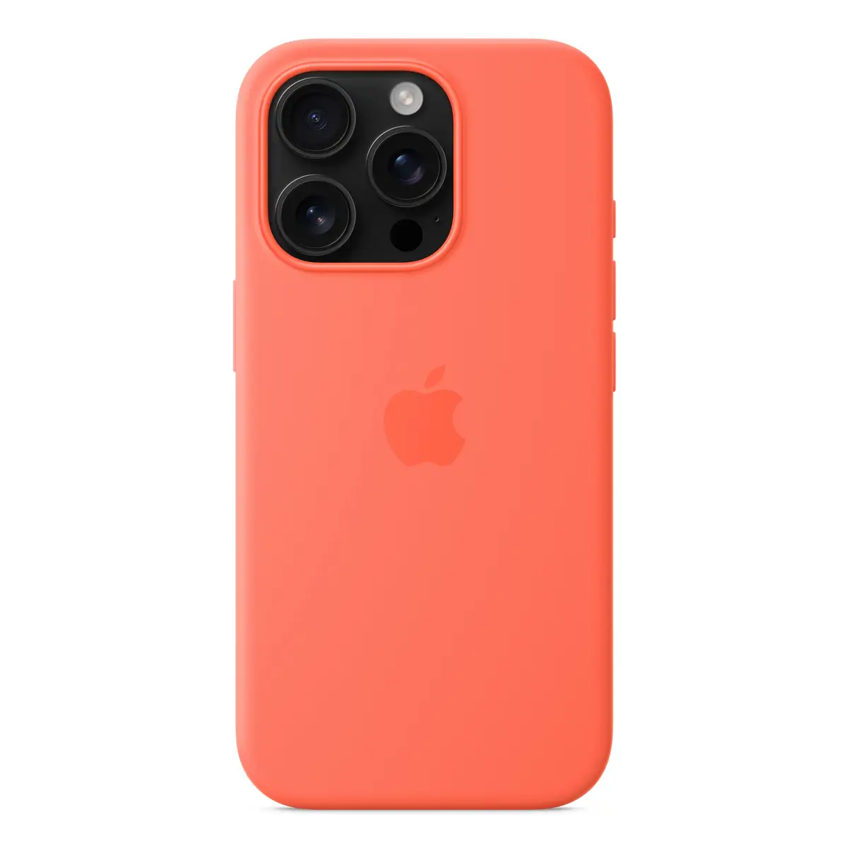 Silikon Case mit MagSafe für iPhone 16 Pro Mandarine