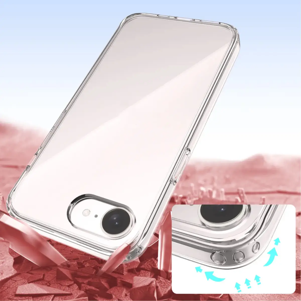 JLC Apple iPhone 16e Klargel Schutzhülle