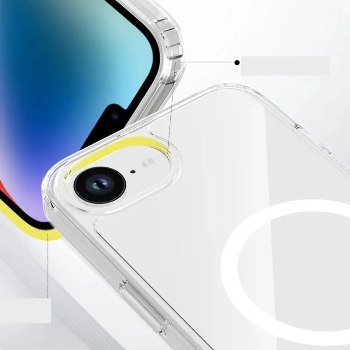 JLC Apple iPhone 16e Halcyon MagSafe Hülle Transparent