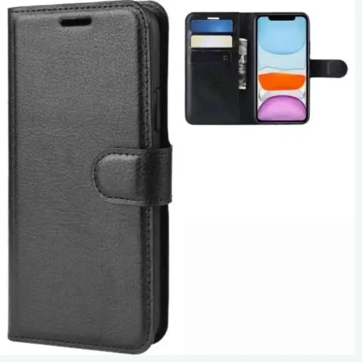 JLC Apple iPhone 16E Executive Wallet HülleSchwarz