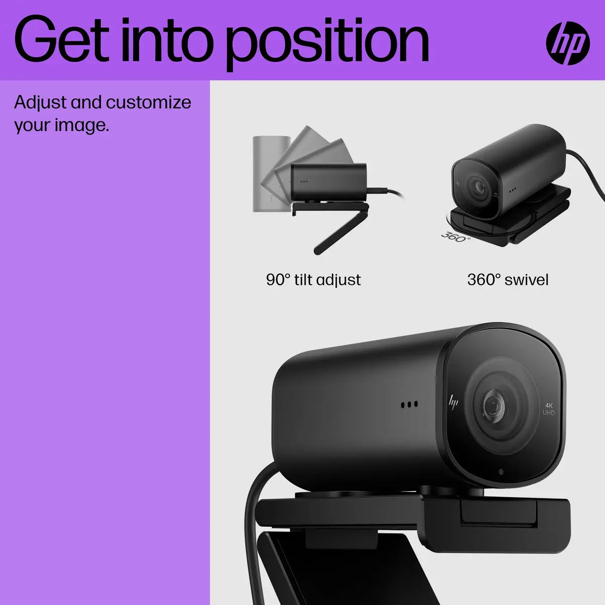 965 4K Streaming-Webcam, 8 MP, 3840 x 2160 Pixel, Full HD, 60 fps, 1280x720@30fps, 1280x720@60fps, 1920x1080@30fps, 1920x1080@60fps, 3840x2160@30fps, USB