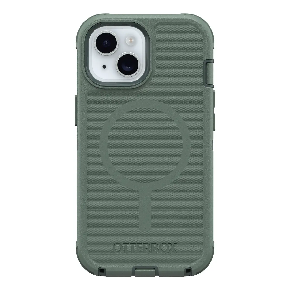 Schutzhülle für Apple iPhone 13 14 15 kompatibel mit MagSafe forest ranger (green)