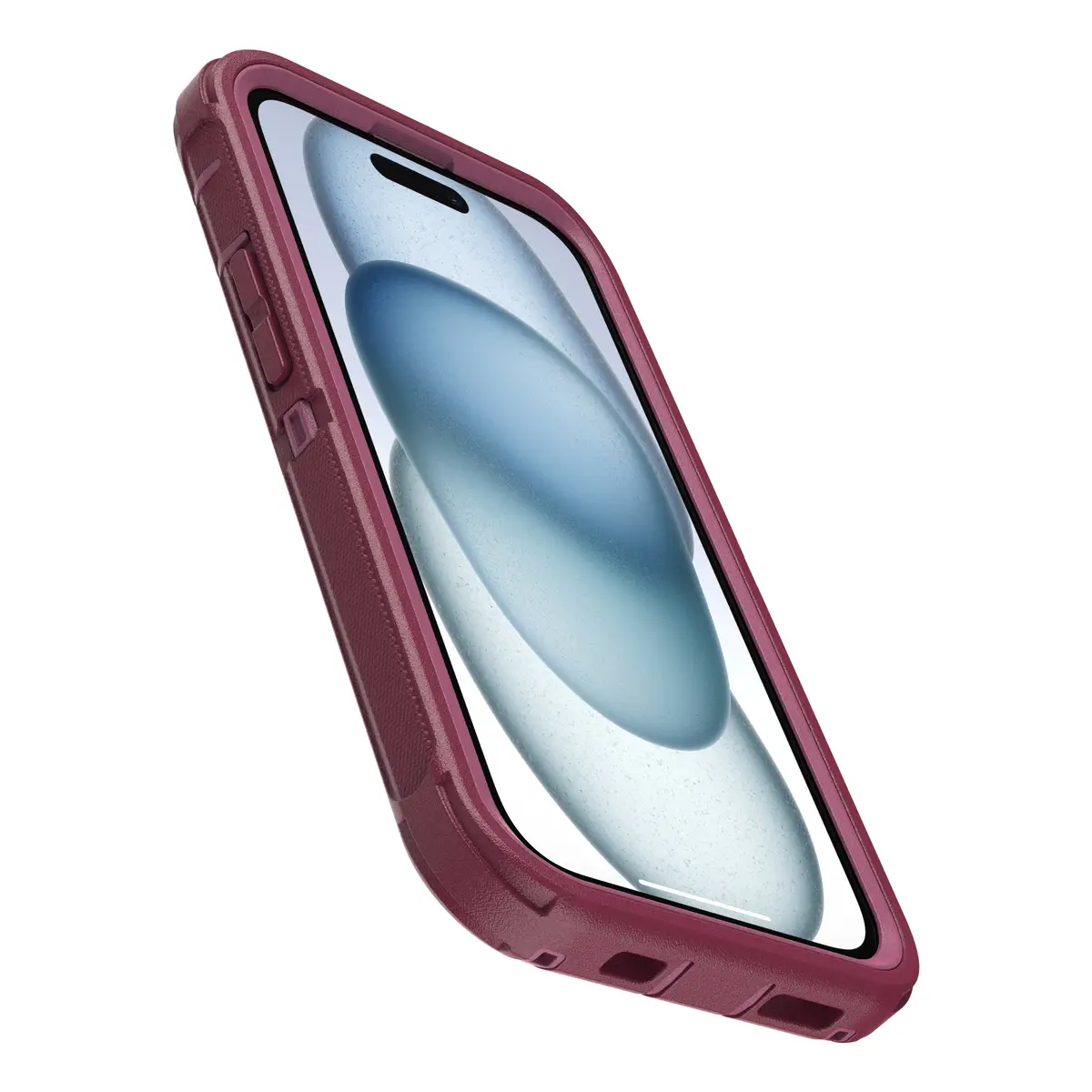 Schutzhülle für Apple iPhone 13 14 15 kompatibel mit MagSafe Fuchsbeere (pink)