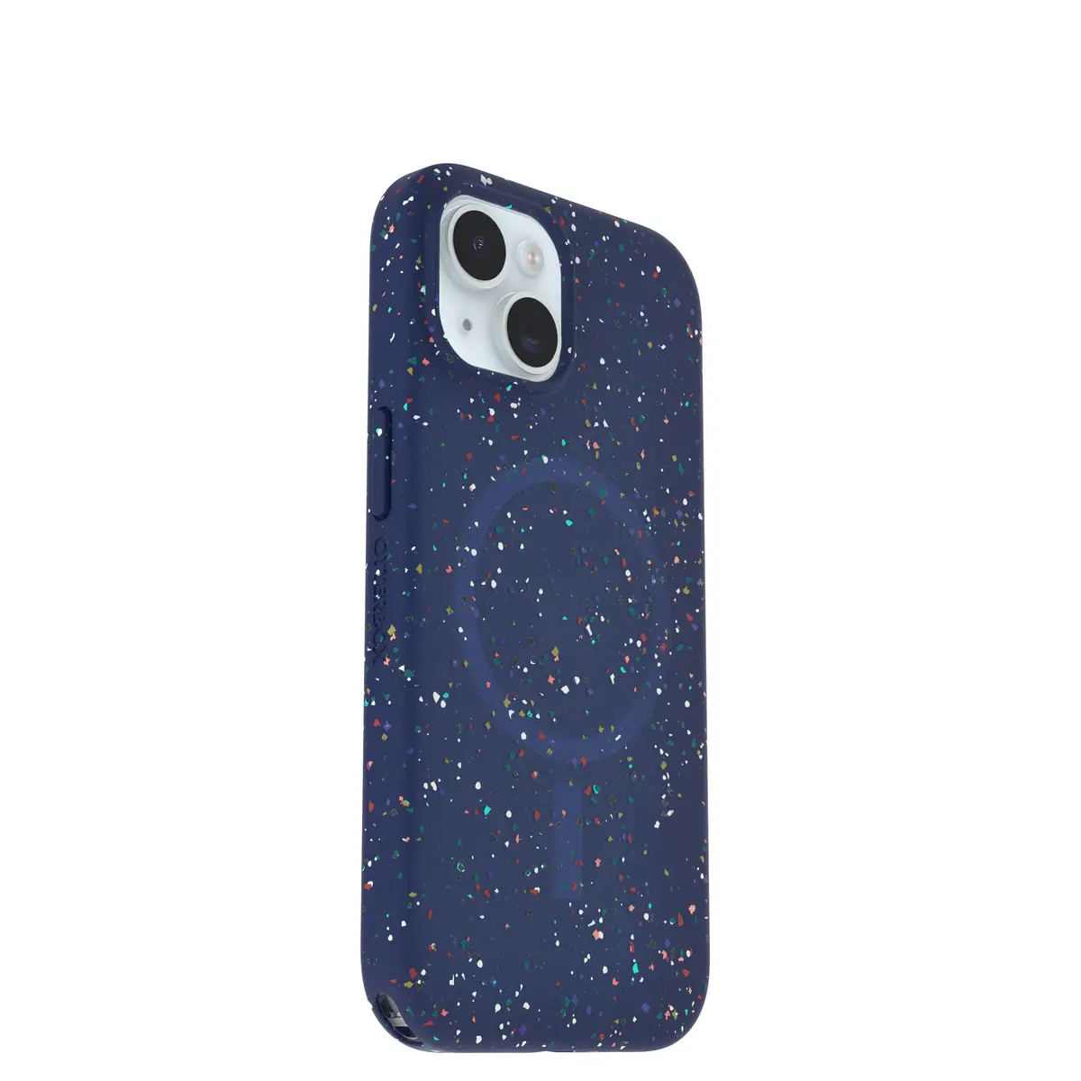 Schutzhülle für Apple iPhone 15 kompatibel mit MagSafe REGRIND Silikon Kunstfaser Blueberry Pie