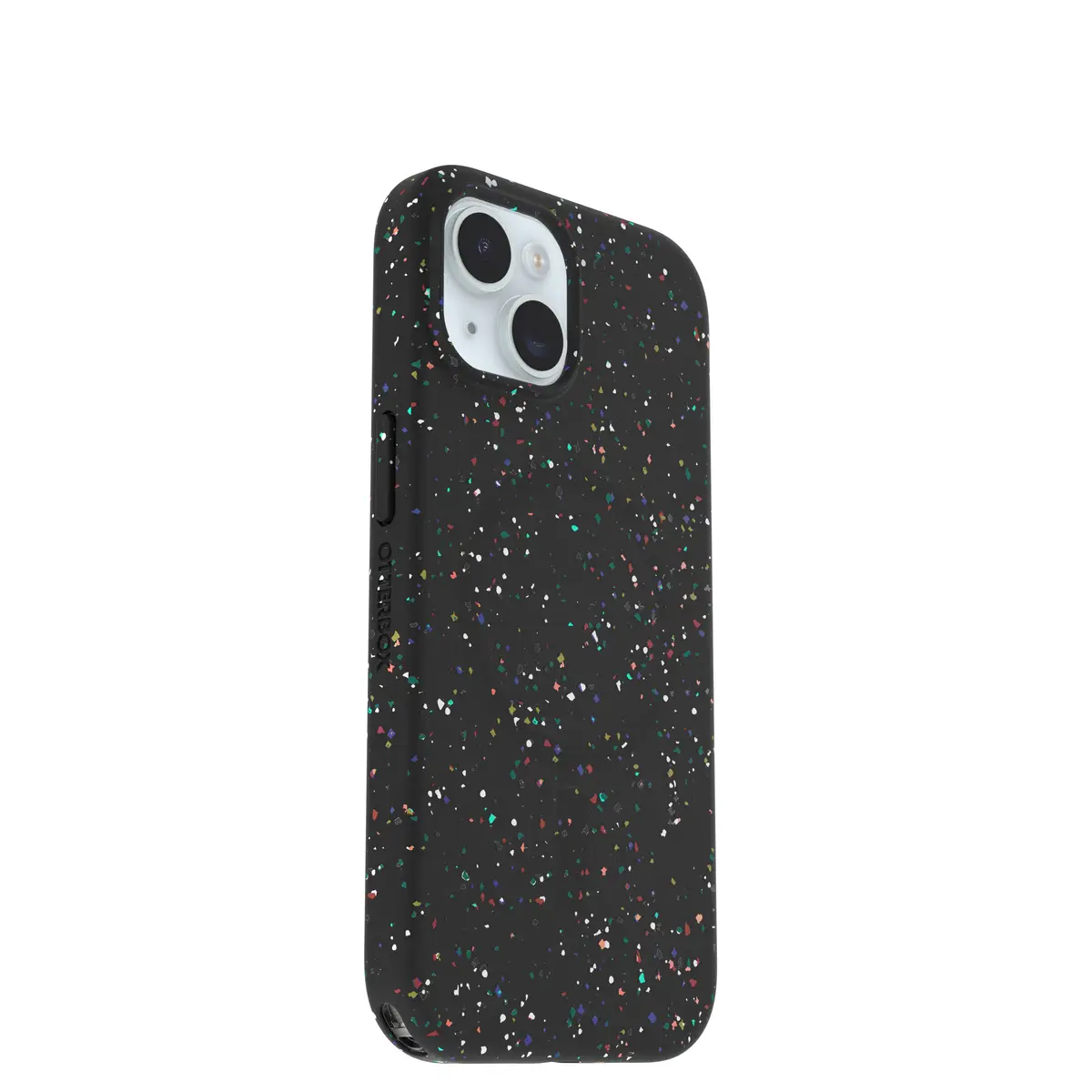 Schutzhülle für Apple iPhone 15 kompatibel mit MagSafe REGRIND Silikon Kunstfaser Carnival Night (schwarz)