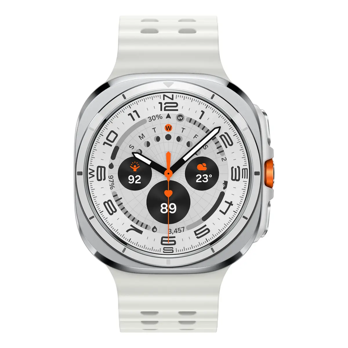 Galaxy Watch Ultra Titan 3,8cm (1,5") 47mm Marineband WLAN 4G LTE Titanweiß/Weiß