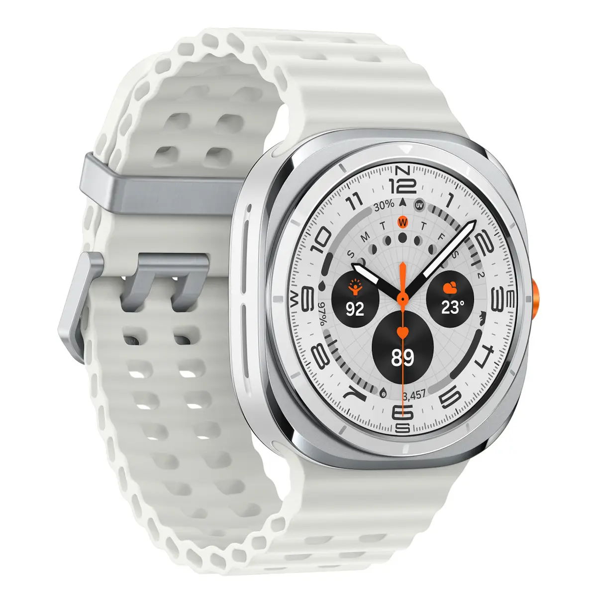 Galaxy Watch Ultra Titan 3,8cm (1,5") 47mm Marineband WLAN 4G LTE Titanweiß/Weiß