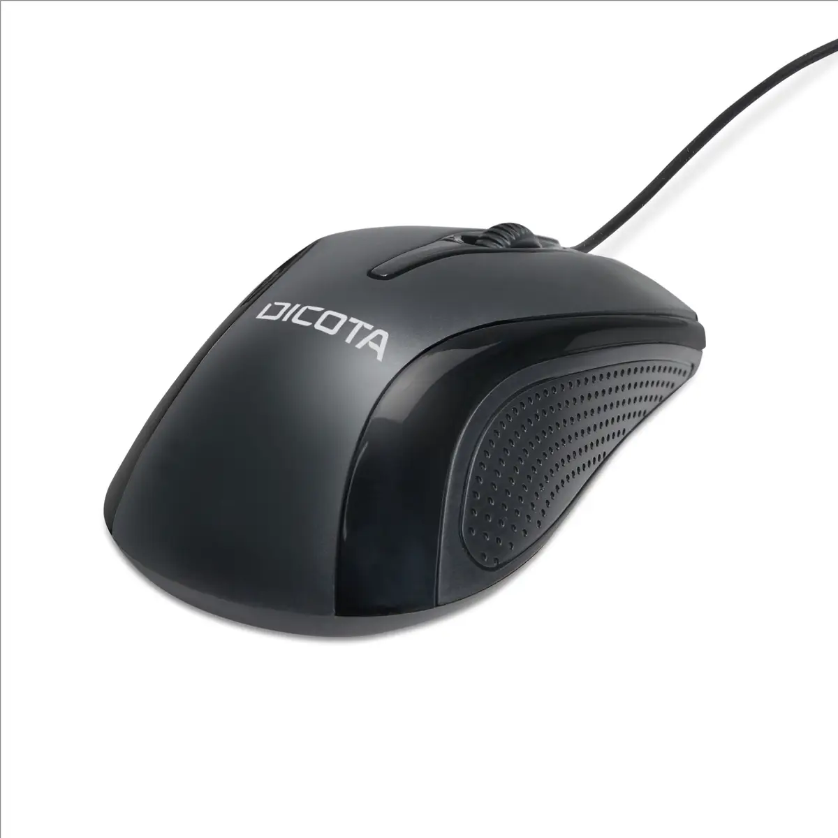 Wired Mouse 3 Tasten USB Laser rechts- und linkshändig Schwarz