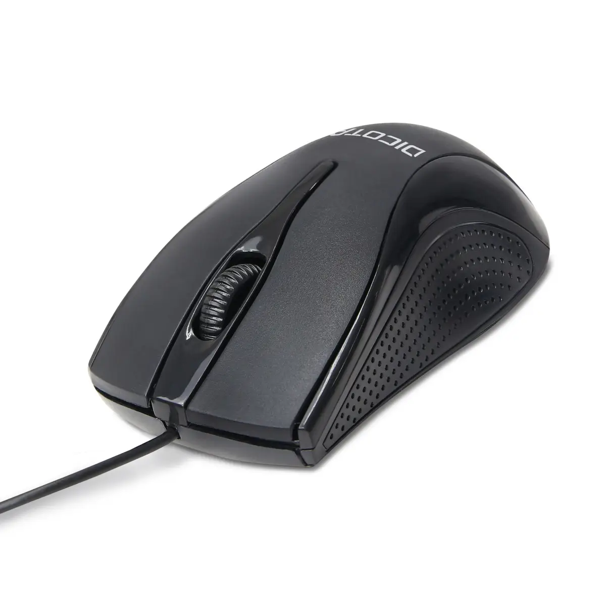 Wired Mouse 3 Tasten USB Laser rechts- und linkshändig Schwarz