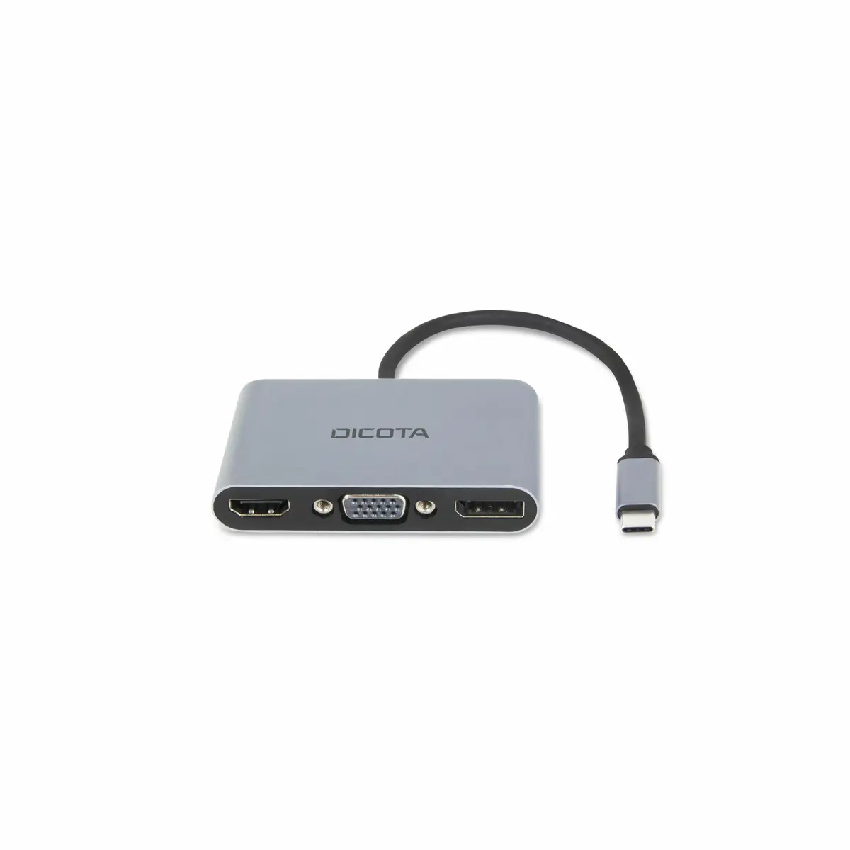 USB-C Portable 5-in1 Docking Station 4K HDMI/DP PD Silber