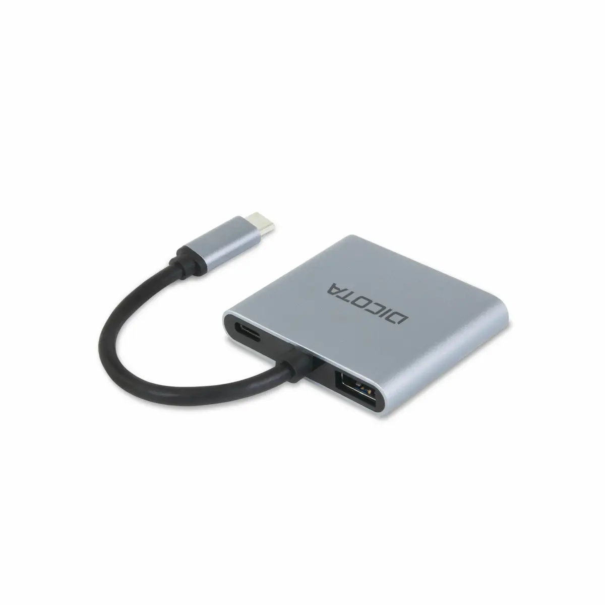 USB-C Portable 4-in1 Docking Station 4K HDMI PD 100W Silber