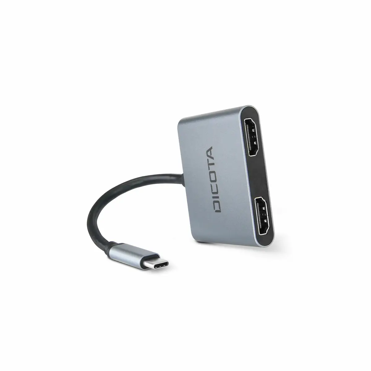 USB-C Portable 4-in1 Docking Station 4K HDMI PD 100W Silber