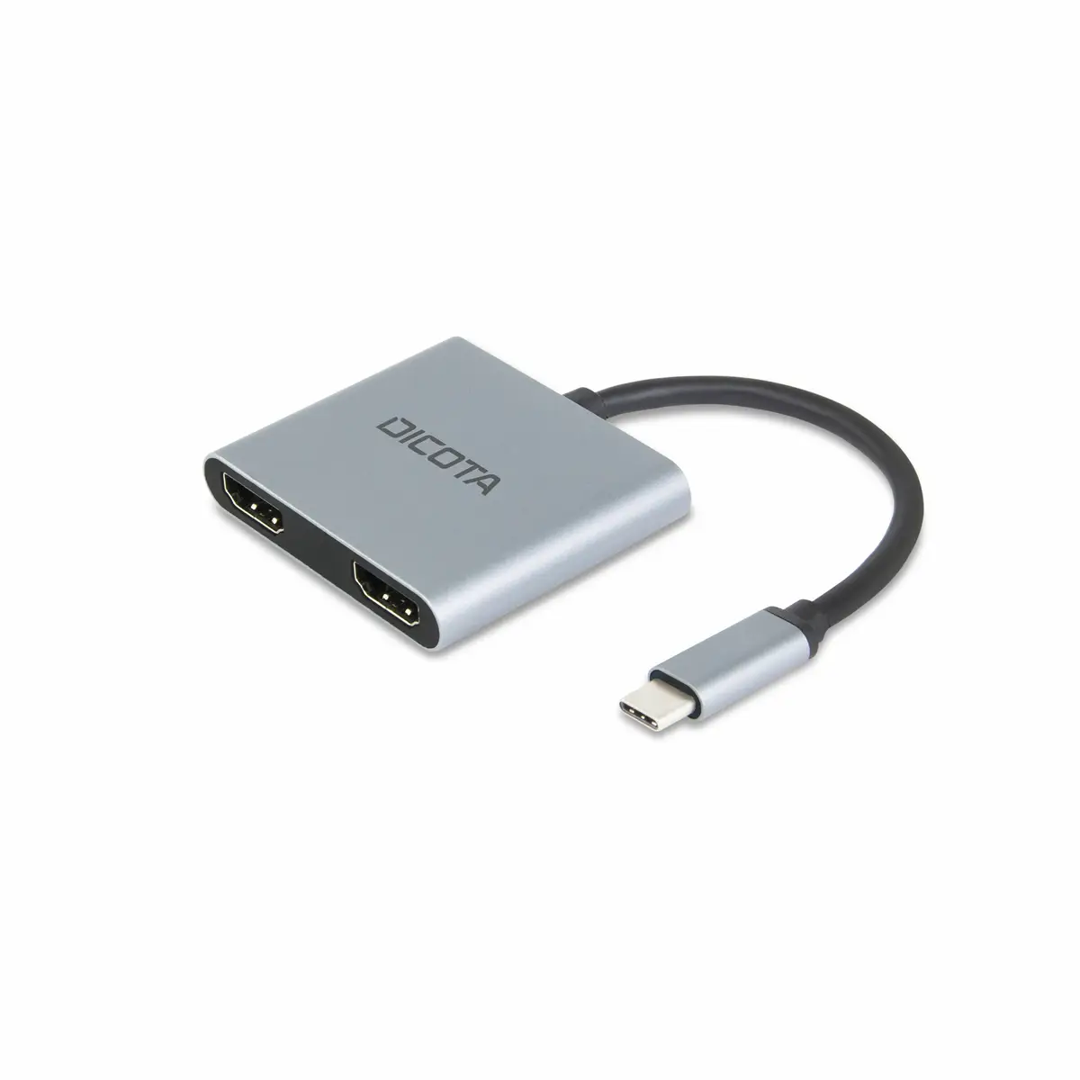 USB-C Portable 4-in1 Docking Station 4K HDMI PD 100W Silber