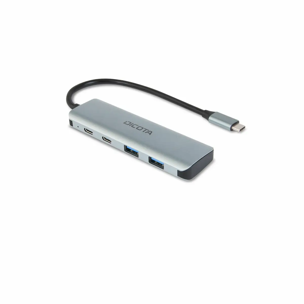 USB-C 4-in-1 Highspeed Hub 10 Gbps SIlber