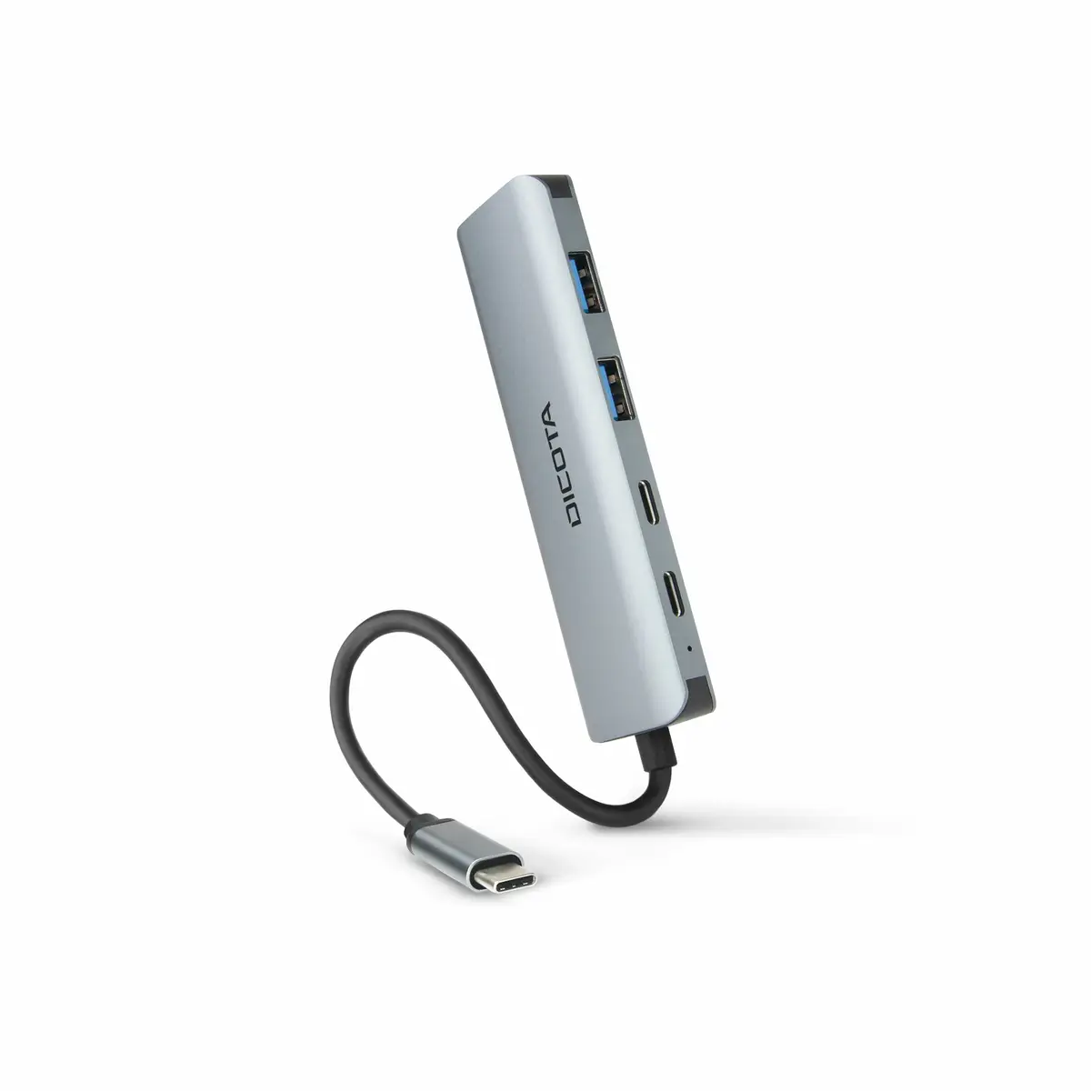 USB-C 4-in-1 Highspeed Hub 10 Gbps SIlber