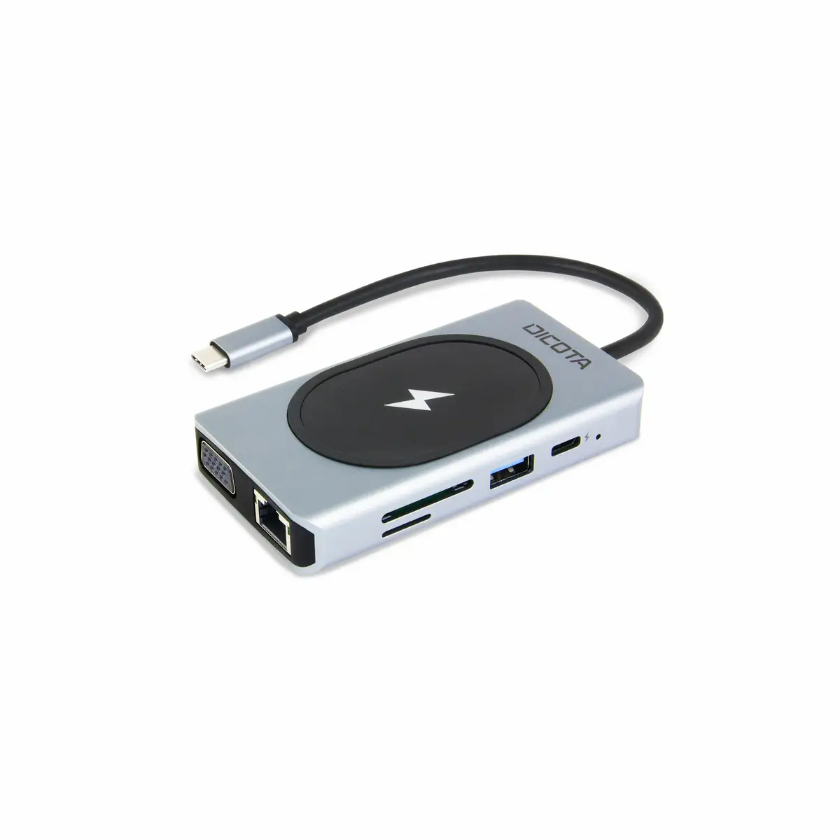 USB-C 10-in-1 Dockingstation Charging Hub 4K PD 100W Silber