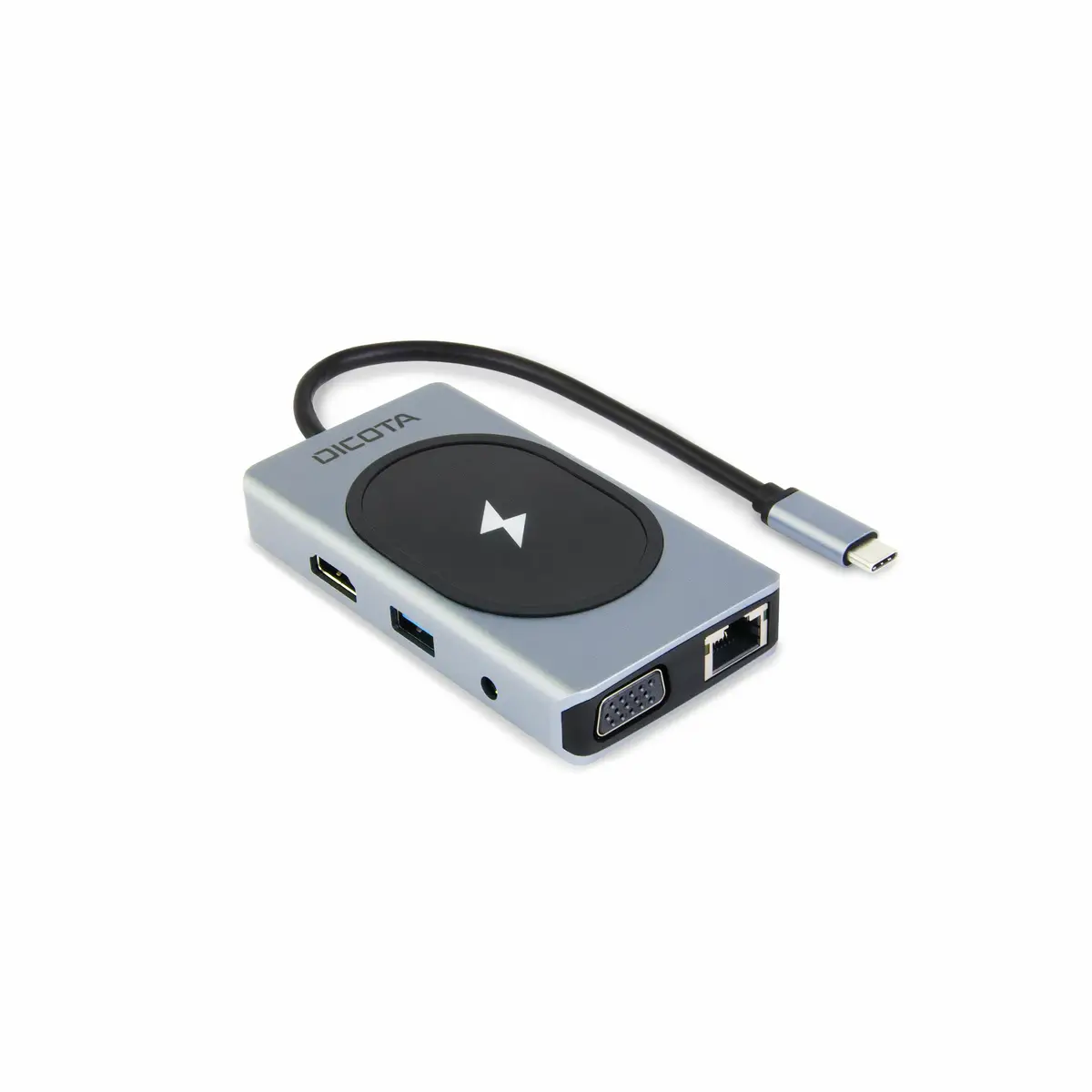 USB-C 10-in-1 Dockingstation Charging Hub 4K PD 100W Silber