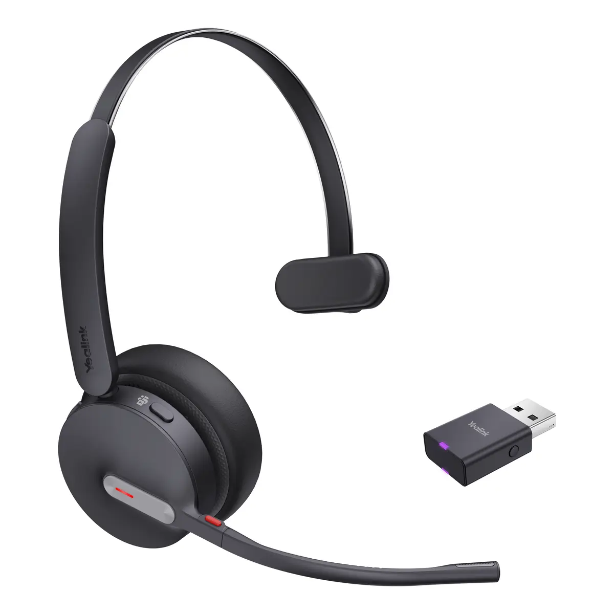 WH64 Hybrid Mono Headset Bluetooth kabellos USB-A über DECT-Adapter USB-C