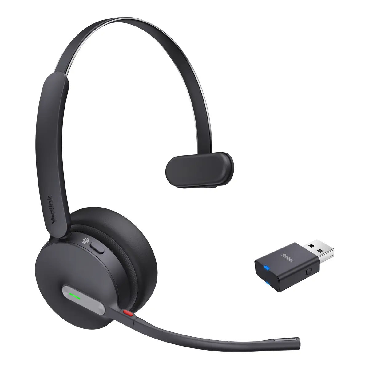 WH64 Hybrid Mono Headset Bluetooth kabellos USB-A über DECT-Adapter USB-C