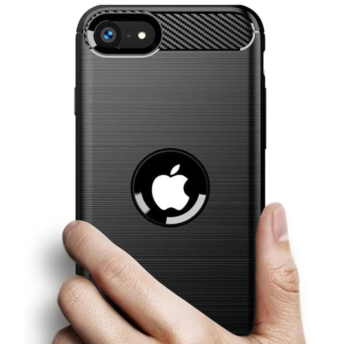 JLC Handy-Schutzhülle für iPhone SE 2020 Schwarz