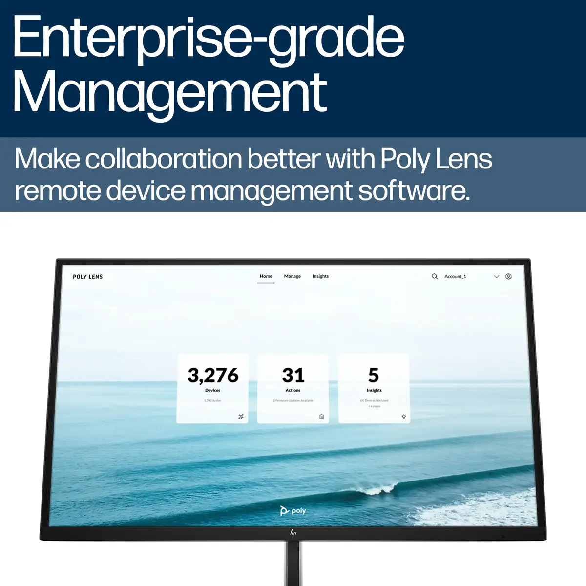Poly Studio V12 USB-Videoleiste Zertifiziert für Microsoft Teams, Zoom Certified weiß