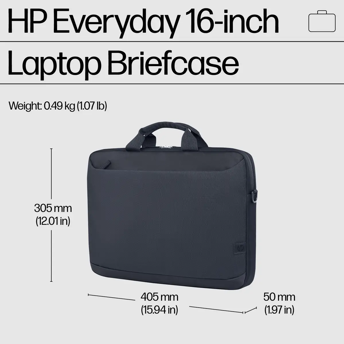 Everyday 16 Zoll Laptop-Aktentasche, Aktenkoffer, 40,9 cm (16.1"), Schultergurt, 490 g