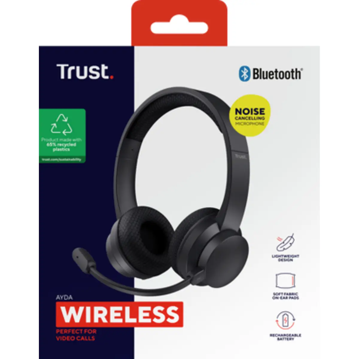 AYDA Wireless ENC-Headset schwarz