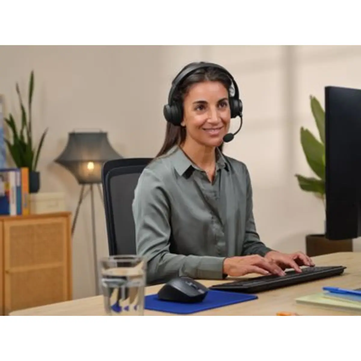 AYDA Wireless ENC-Headset schwarz