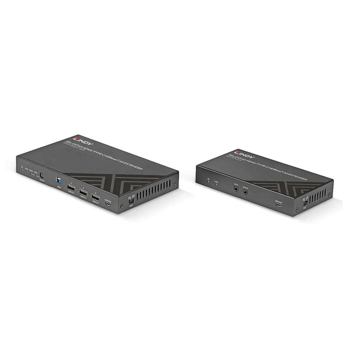 70m Cat.6A TypeC & HDMI HDBaseT 3.0 KVM Extender