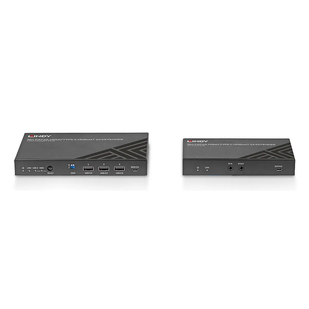 70m Cat.6A TypeC & HDMI HDBaseT 3.0 KVM Extender