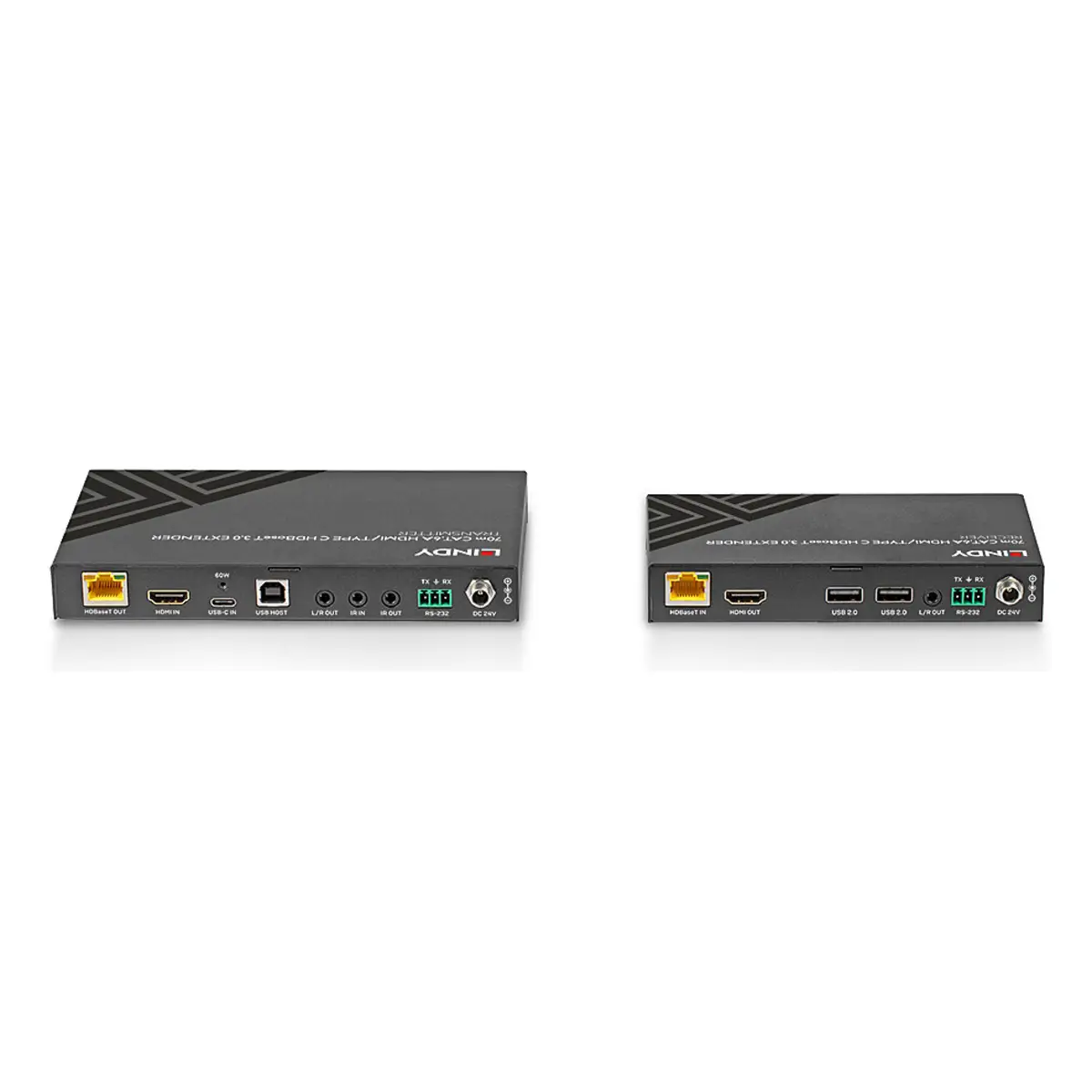 70m Cat.6A TypeC & HDMI HDBaseT 3.0 KVM Extender
