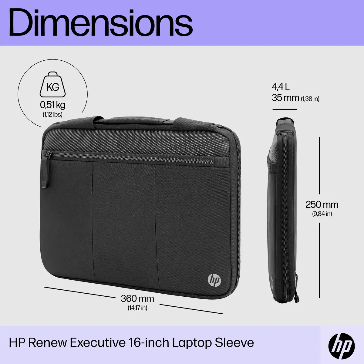 Renew Executive Laptophülle (14 Zoll), Cover, 35,8 cm (14.1"), 510 g