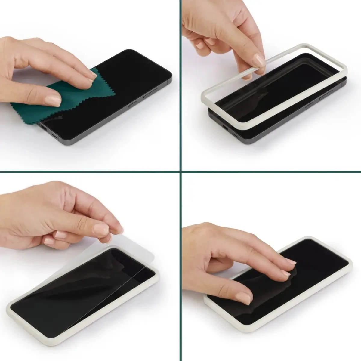 Handy-Schutzglas Clear Protect für Samsung Galaxy S25 Ultra, Montagehilfe