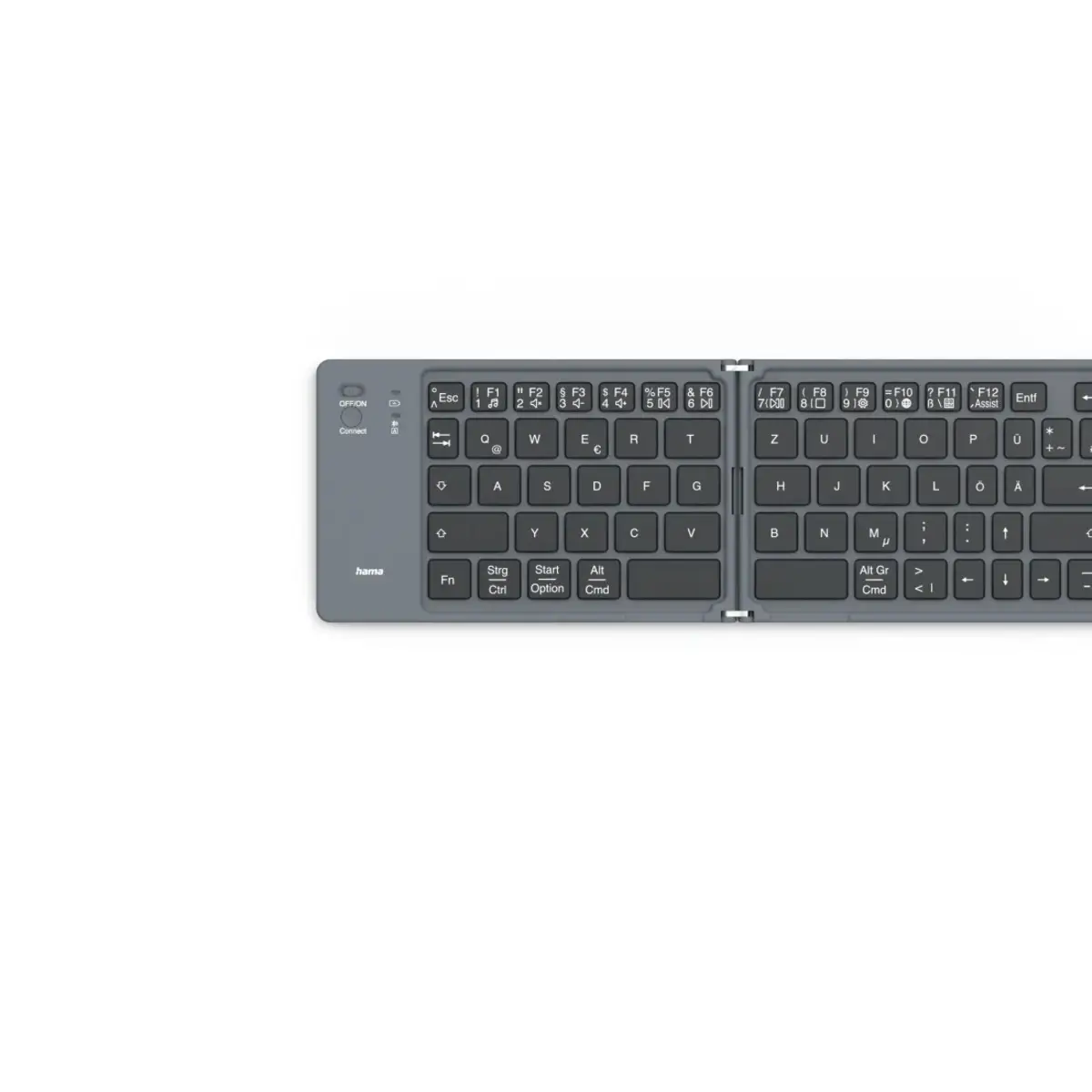 Bluetooth-Mini-Tastatur Travel 450, faltbar, kabellos, Schw., QWERTZ DE