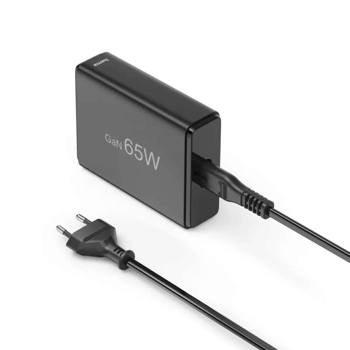USB-Ladestation 4 Ports, GaN, Schnellladegerät, 2xUSB-C, 2xUSB-A, PD, 65 W