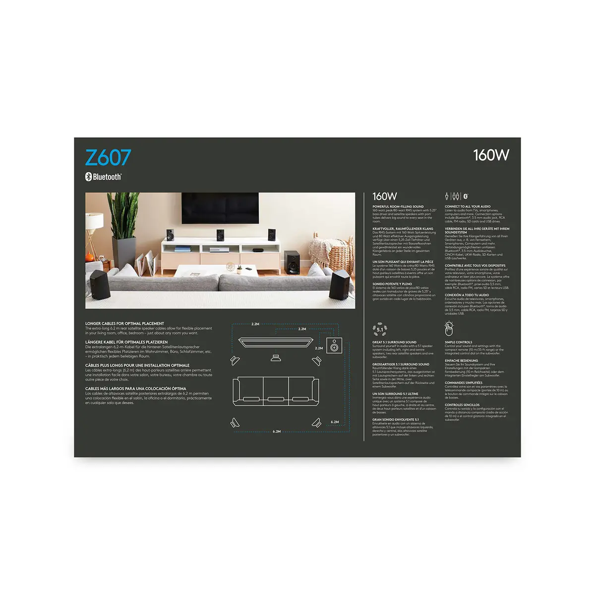 Z607 5.1 Surround Sound Lautsprecher für PC