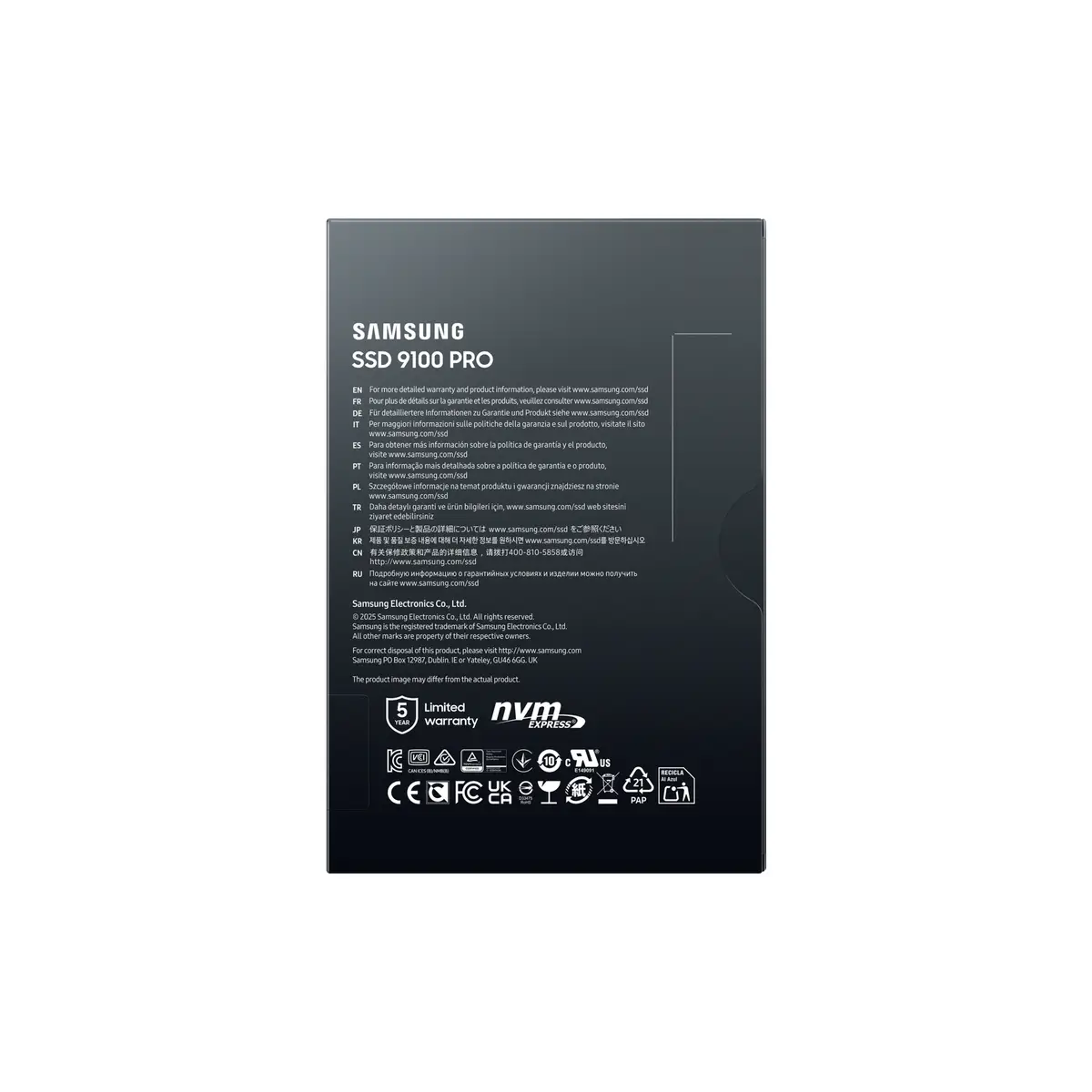 9100 PRO PCIe® 5.0 NVMe™ M.2 SSD - 1 TB, 1 TB, M.2, 14700 MB/s