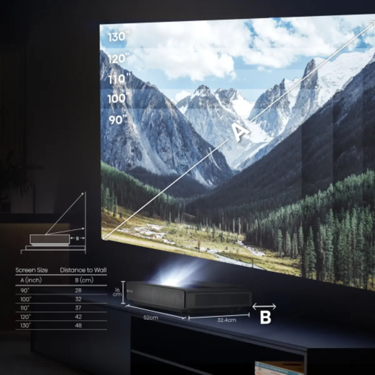 Lumen PX2TUK-PRO 2400 ANSI UHD 4K 3840x2160 1000:1 16:9